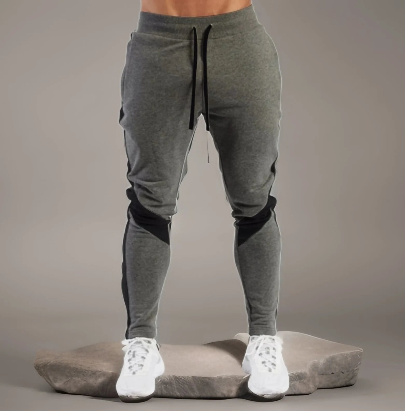 2025 Men's joggers, casual trousers, men's sportswear, trousers, shorts, tight trousers, black gym pants, running trousers
