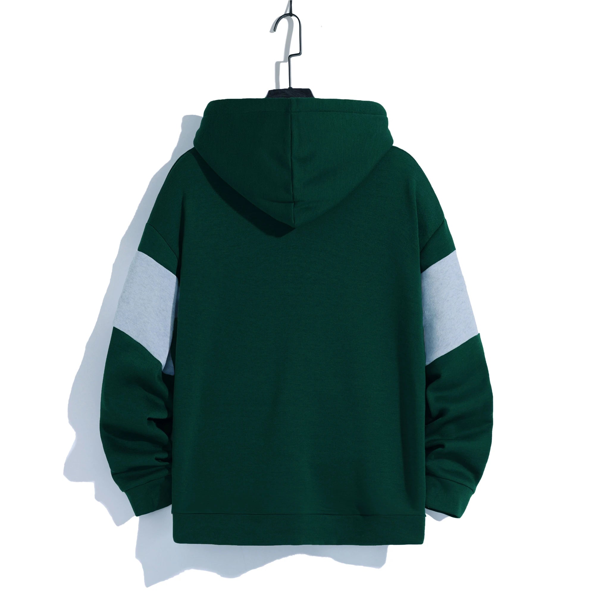 Men's patchwork color hoodie light fleece hoodie long sleeve hoodie sports hoodie