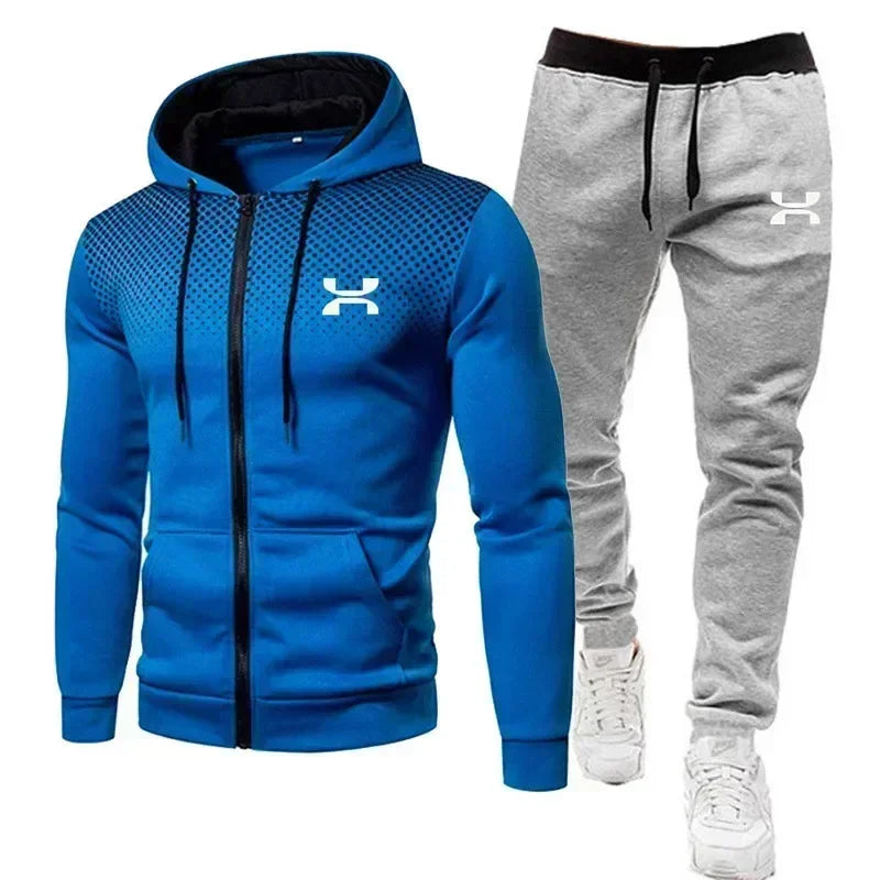 2025 Fashion Tracksuit For Men Hoodie Fitness Gym Clothing Men Running Set Sportswear Jogger Men'S Tracksuit Winter Suit Sports