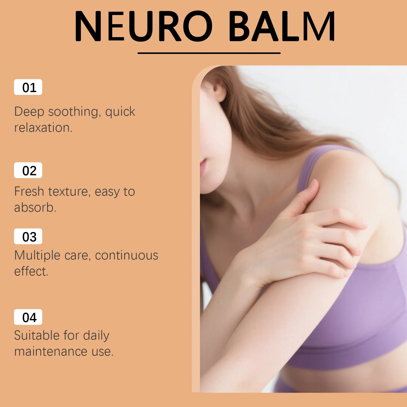 Joint Massage Soothing Balm Relief Nerve Knee Shoulder Discomfort Penetrate Non Greasy Sports Support Herbal Cooling Body Cream