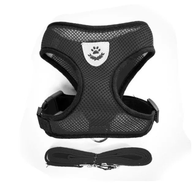 Breathable Mesh Vest Lead Leash