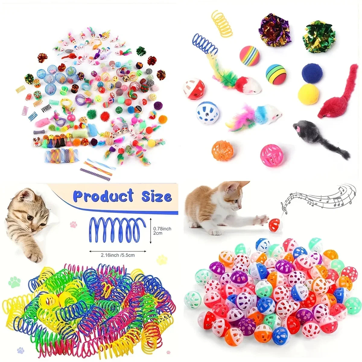 Mixed Pack Multi-Cat Toy Bundle