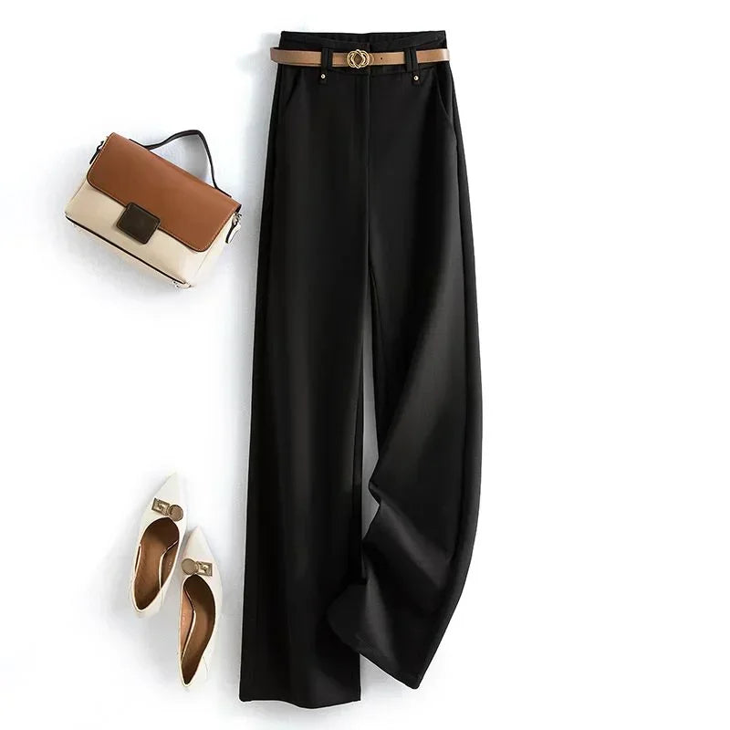 Fluid Wide Leg Office Slacks