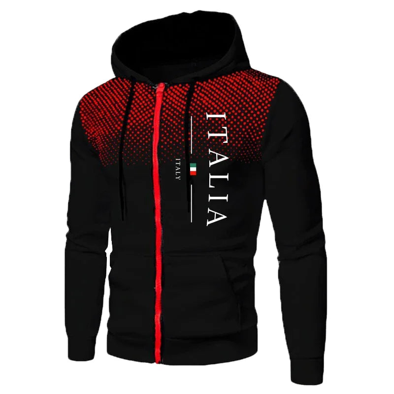 Autumn Winter Popular Men's Tracksuit Zipper Hoodie and Sweatpants Urban Casual Sporty Jogging Suit Male Daily Training Outfits