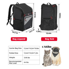 Motorcycle Pet Travel Bag Dog Cat Carrier Bag Portable 20lbs Folding Dog Carrier Backpack for Touring Street Glide Road King Bag