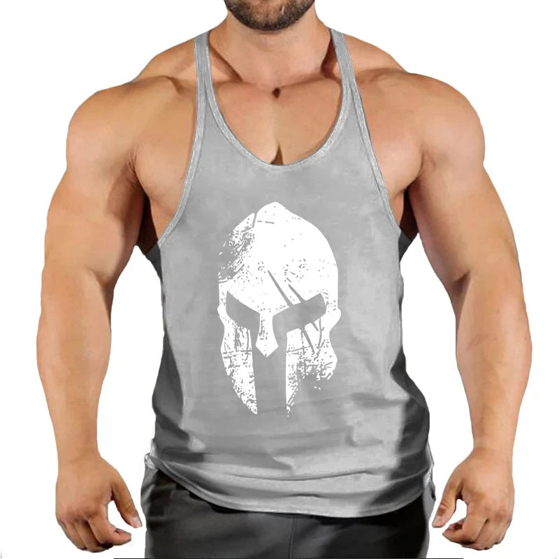 Gym T-shirts Muscle Men's Clothes Workout Fitness Shirt Singlets Tank Top Vest Man Sportswear Muscular Bodybuilding Stringer