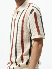 Striped Knit Polo