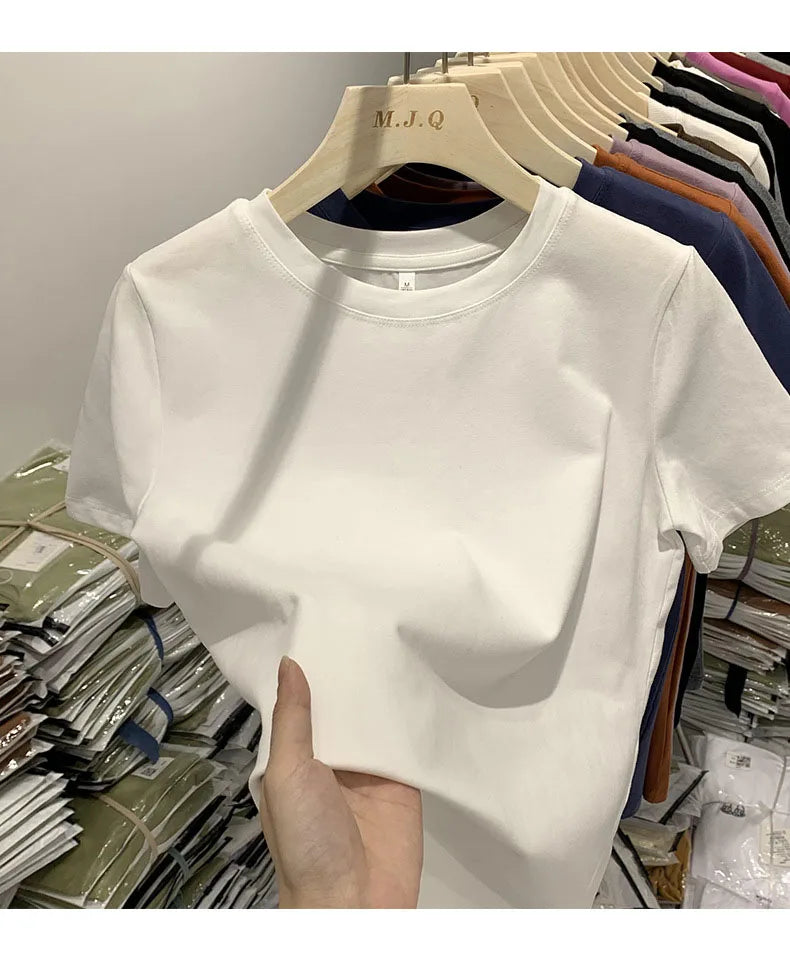 Modern Stretch Casual Summer Tee