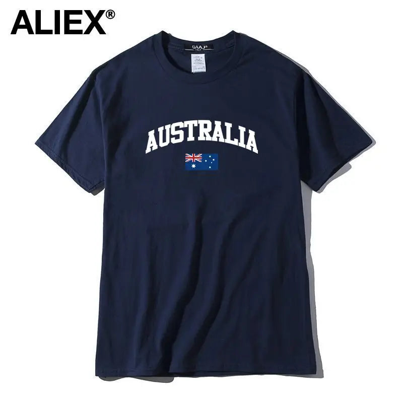 Australia Flag Cotton Graphic Tee