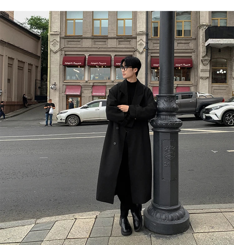 Korean Inspired Long Windbreaker