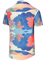 Tropical Print Button Shirt