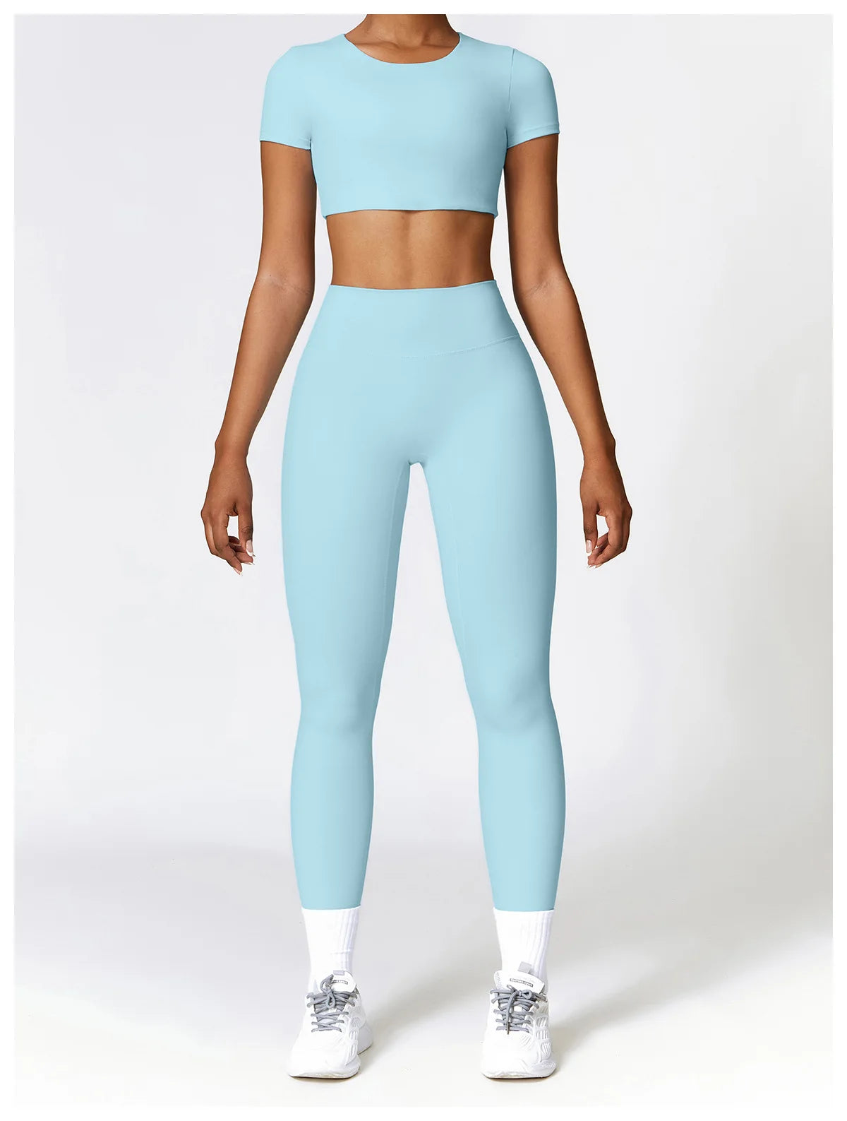 Fitness Leggings High Rise Hip Lift Brushed Soft Material For Ladies Outdoor Elastic Slim Fit Outer Wear Sports Tight Pants
