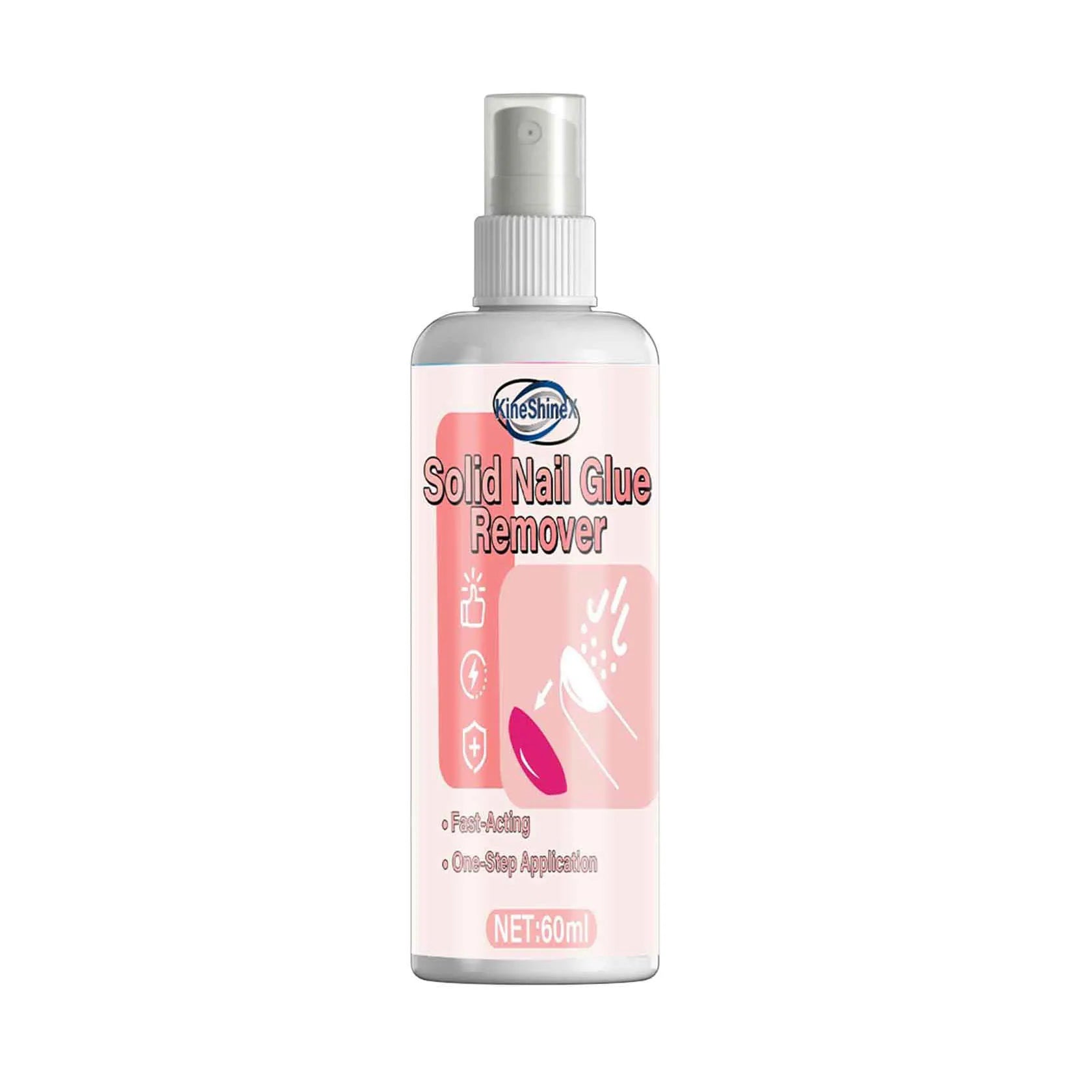 60ml Nail Polish Remover Spray, Gentle Nail Polish Remover for Acrylic and False Nails, 15-Quick Removal, Safe on Natural Nails