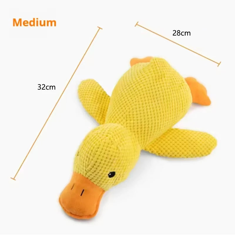 Cuddly Yellow Duck Squeak Toy