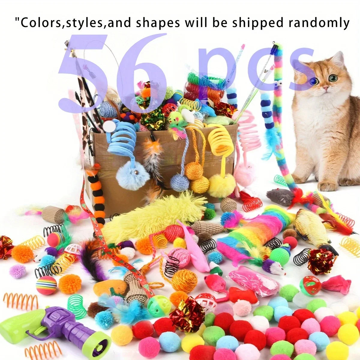 Mixed Pack Multi-Cat Toy Bundle