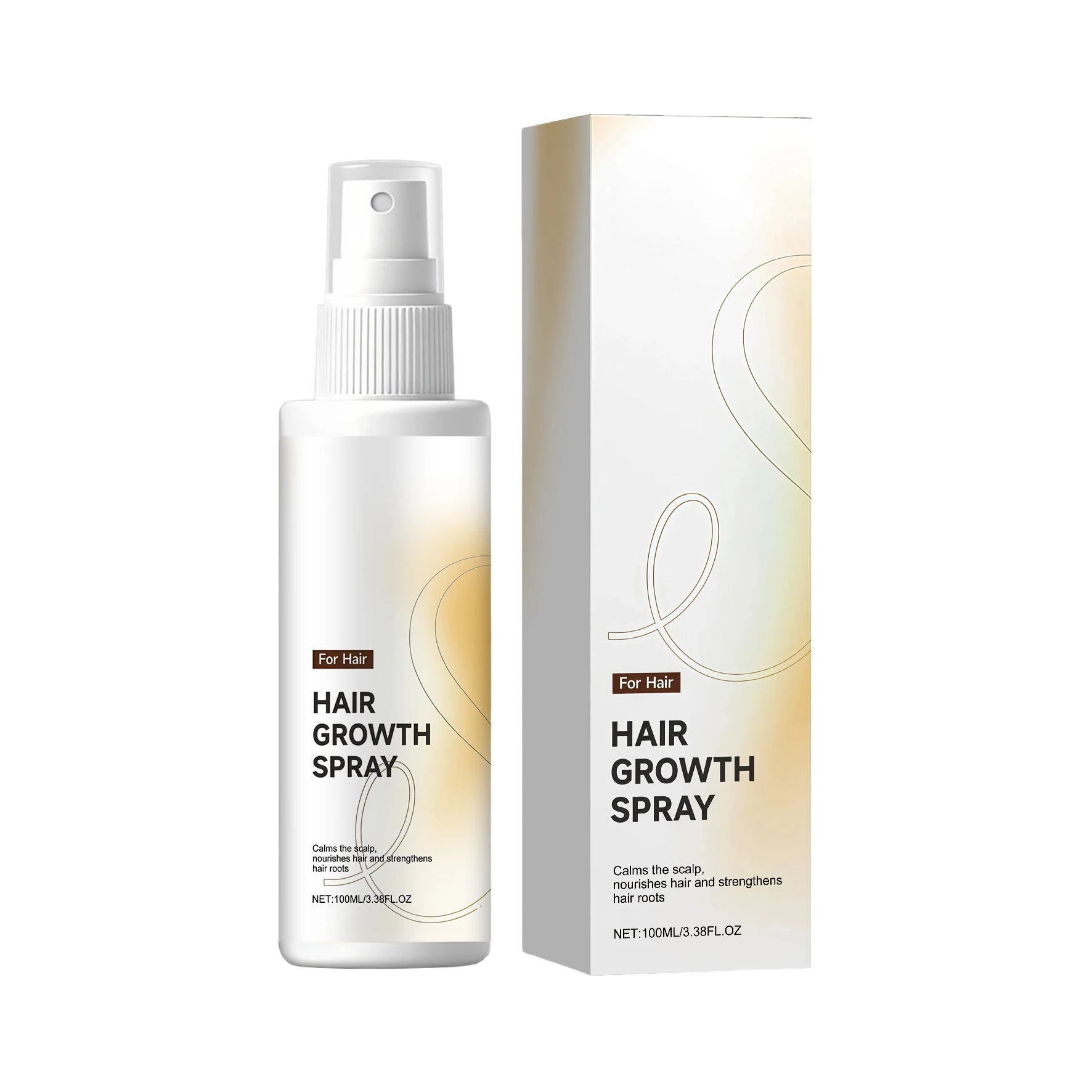Hair Growth Spray Nourish Moisturize Scalp Plump Strengthen Follicles Reduce Hair Loss Breakage Sagging Smooth Out Frizz Essence