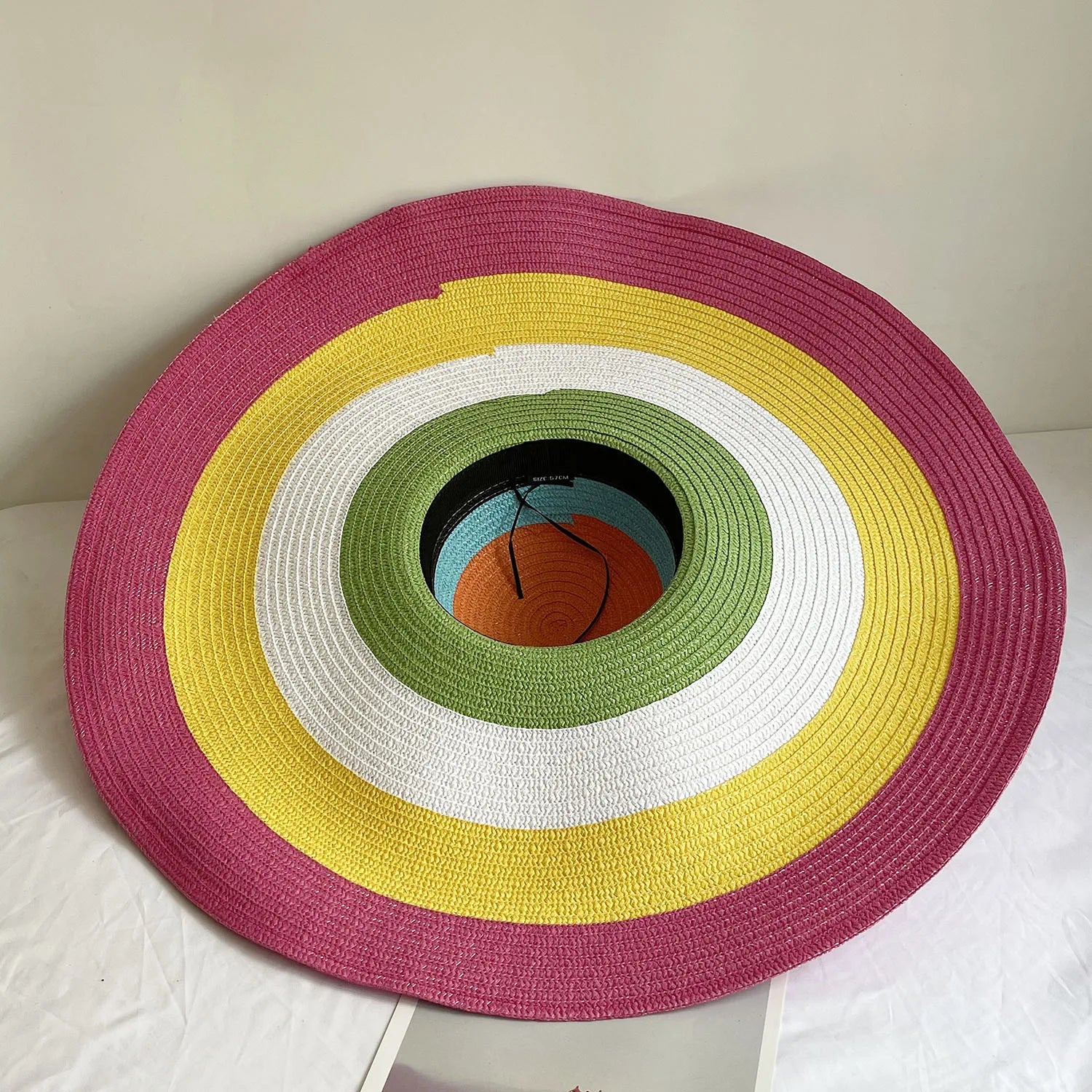 60cm Oversized Foldable Straw Sun Hat