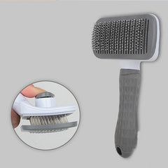 Pet massage comb, fur grooming brush, easily remove shedding undercoat of cats and dogs with one click