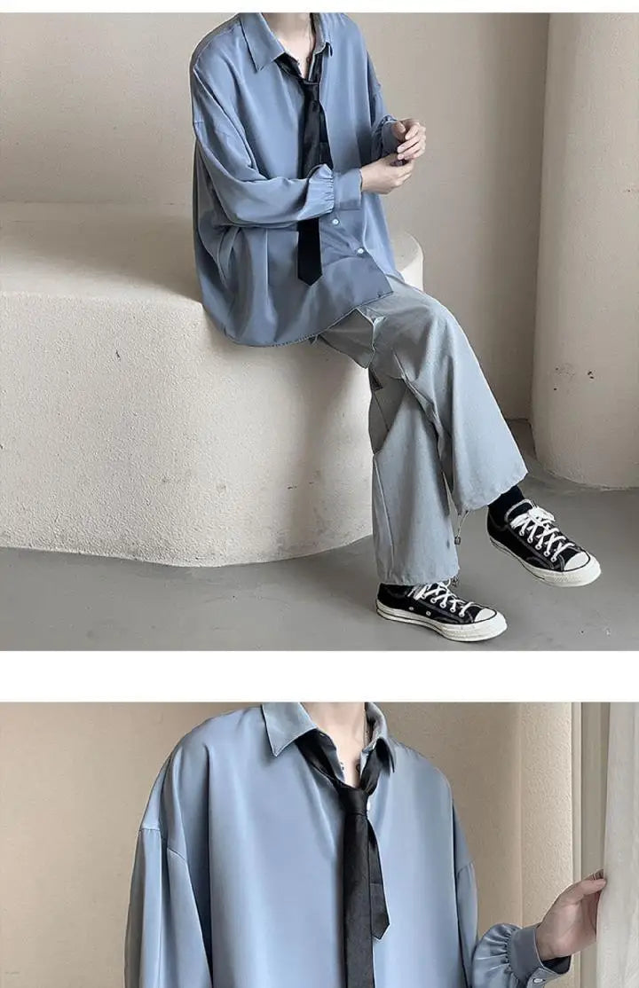 Loose Office Button Shirt Women