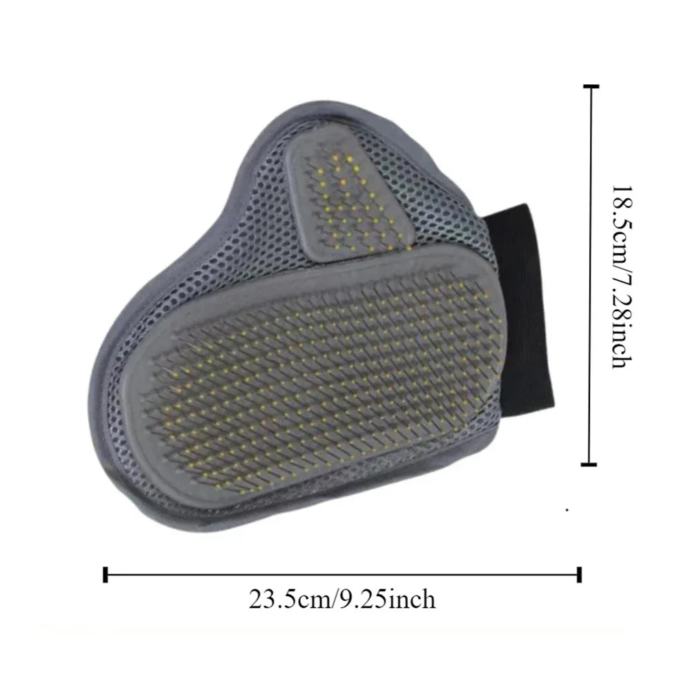 TPR Metal Needle Deshedding Glove