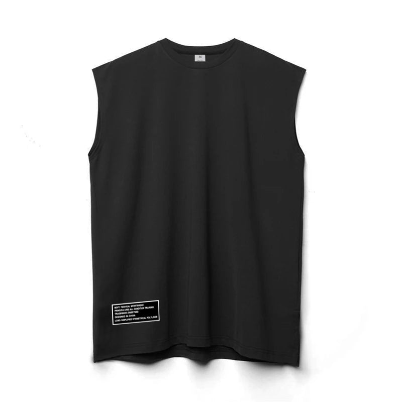 Gym Bodybuilding Tank Tops Mens Fitness Training Sleeveless Shirt Workout Muscle Vests Mesh Breathable Quick Dry Loose Singlets