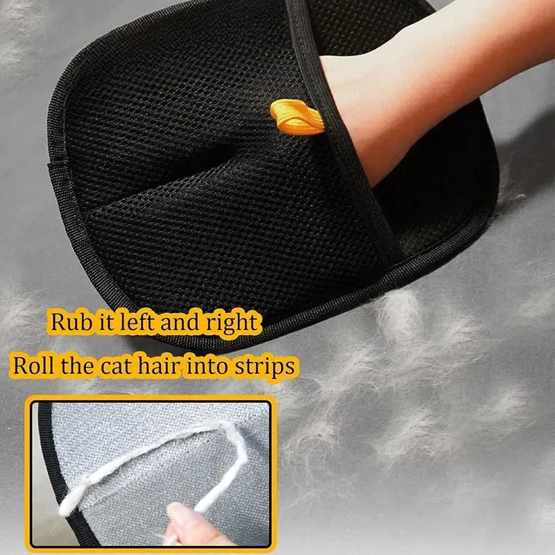Pet Grooming Gloves Static Dedusting Brush Pet Hair Remover Brush Removing Dog Cat Hair From Sofa Carpet Clothes Pet Products