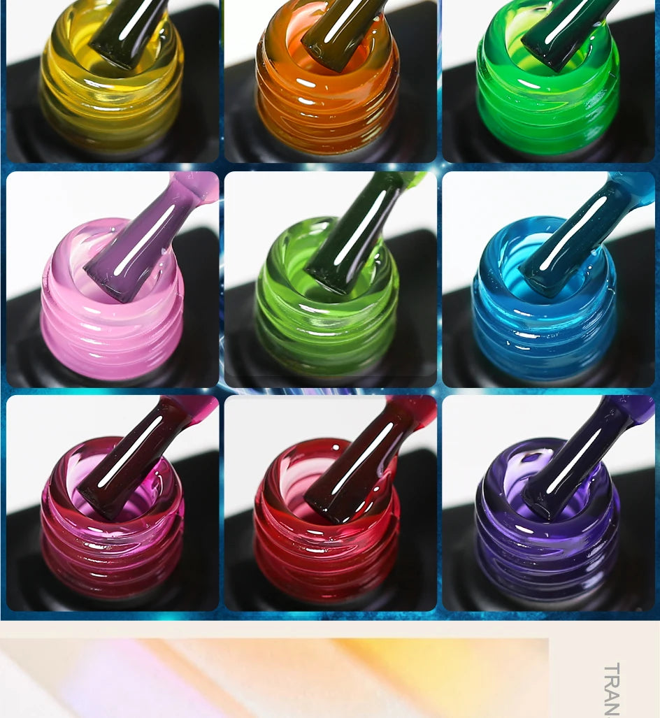 NAILCO 15ml Colorful Jelly Gel Nail Polish Gorgeous Color HEMA TPO FREE Soak Off UV LED Semi Permanent Long Wear Gel Varnish