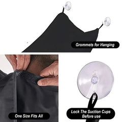 Men's Beard Shaving Bib - Clean Cape for Shaving and Grooming - Ideal for Care and Hygiene