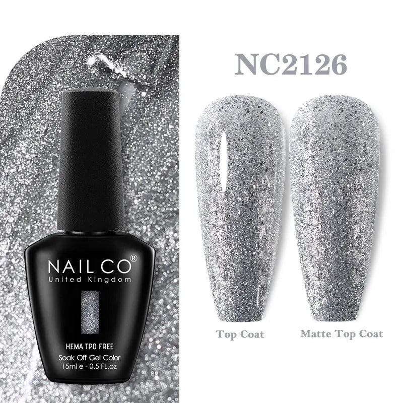 NAILCO 333 Colors Gel Nail Polish Semi Permanent Varnishes Nails Art Design Hybrid Soak Off Top Base Coat UV Gel Manicure 15ml