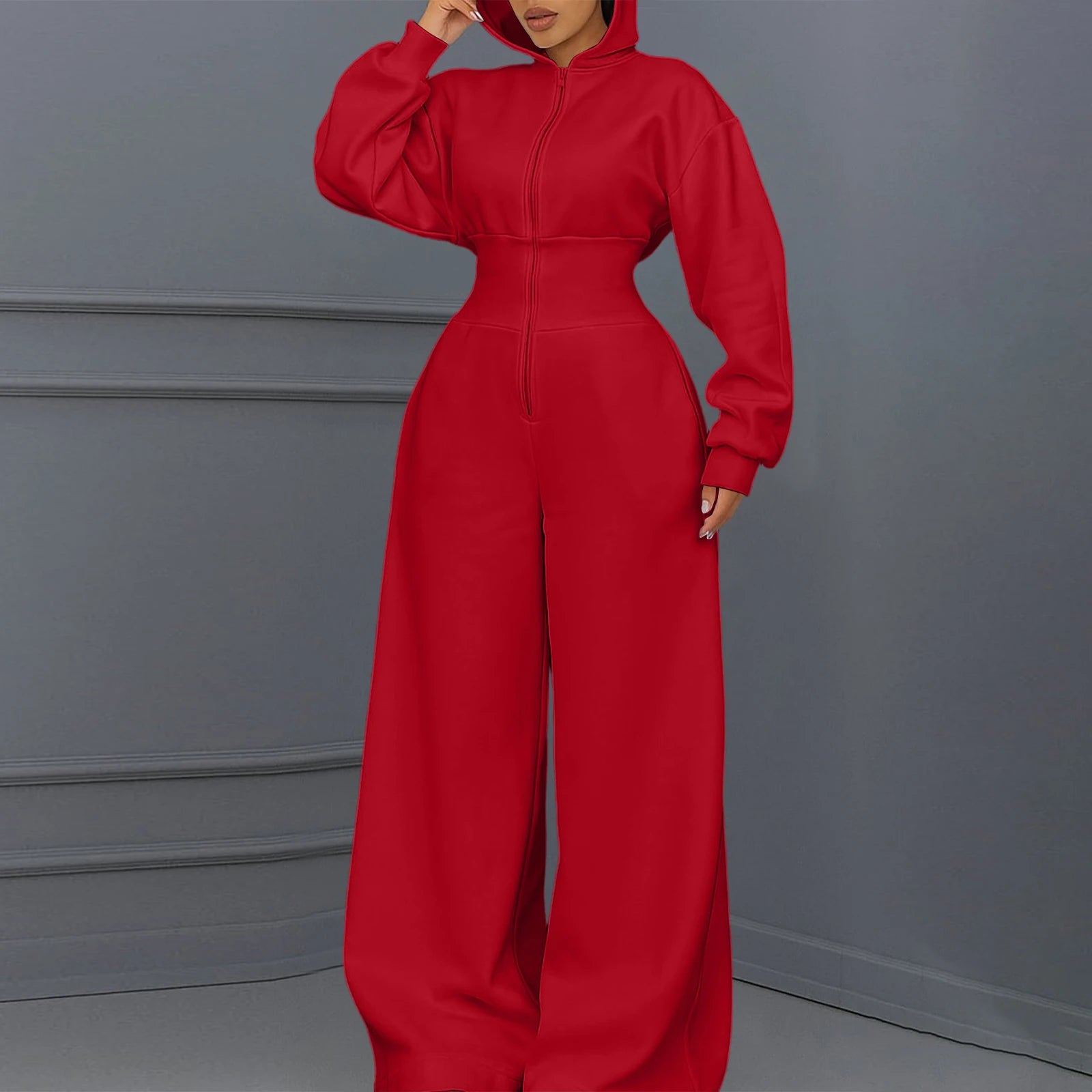 Casual Hooded Winter Jumpsuit