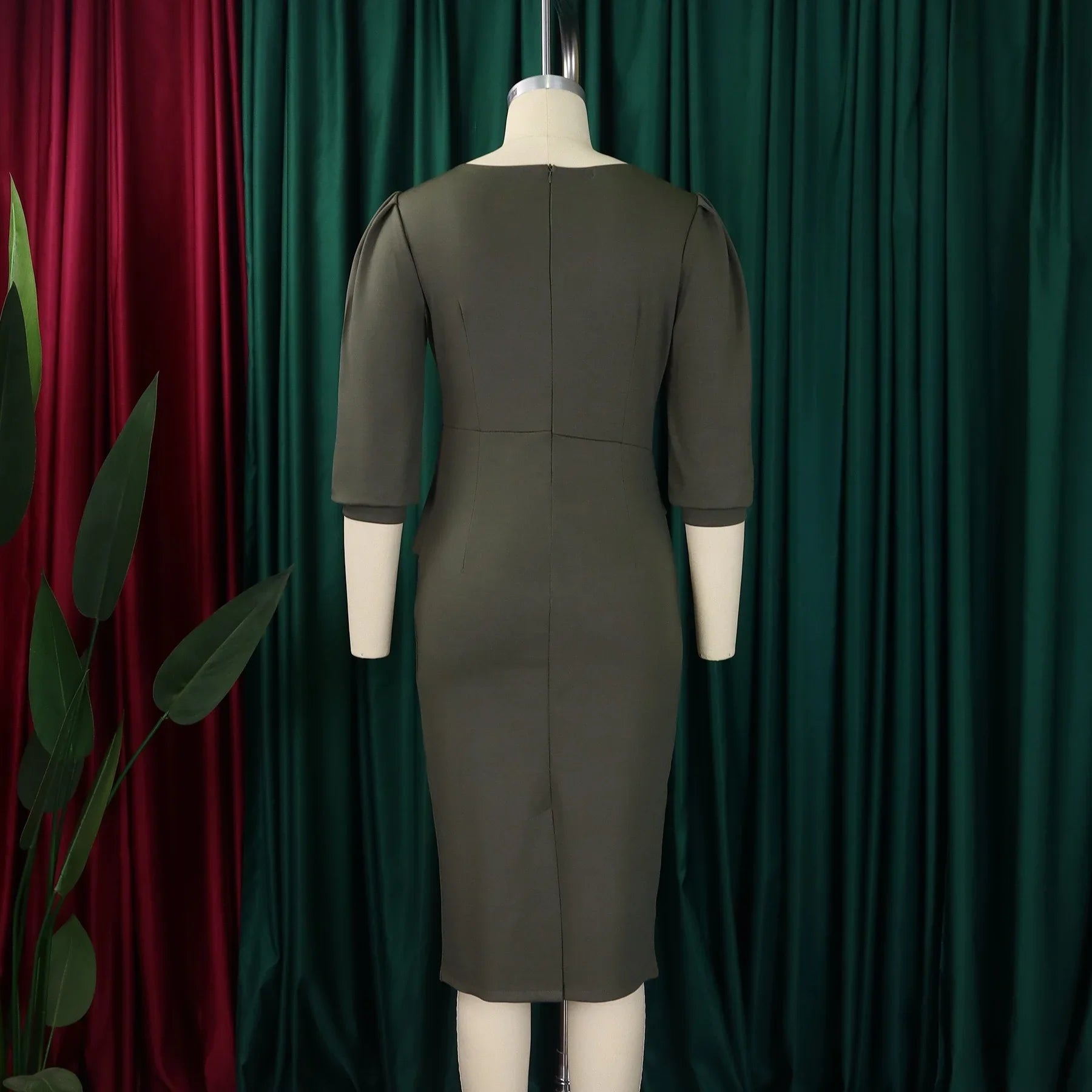 Sheath Half Sleeve Office Dress