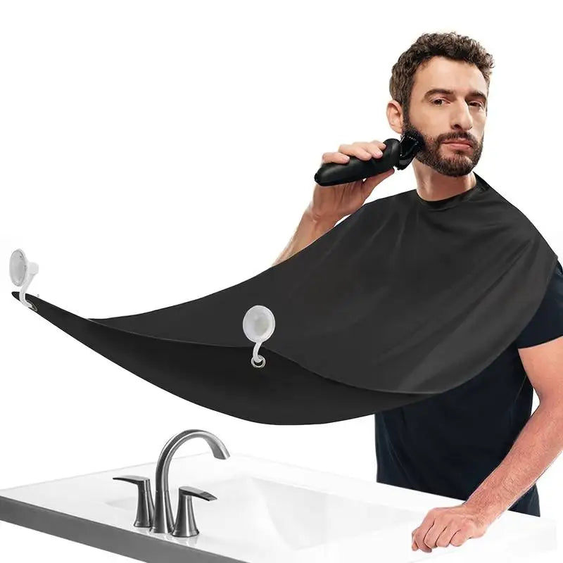 Men's Beard Shaving Bib - Clean Cape for Shaving and Grooming - Ideal for Care and Hygiene