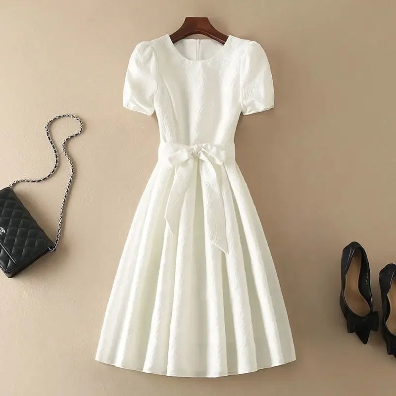 A-Line Bow Detail Party Dress