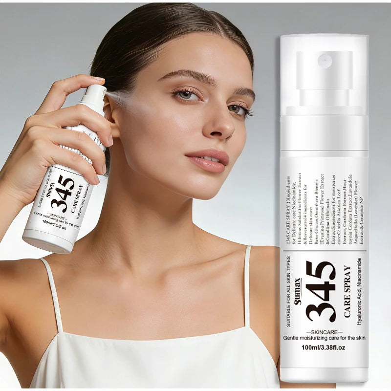 345 Skincare Set With Eye Cream Moisturizing Cream Relief Spray Hydrating Soothing Brightening For All Skin Types Sensitive Skin