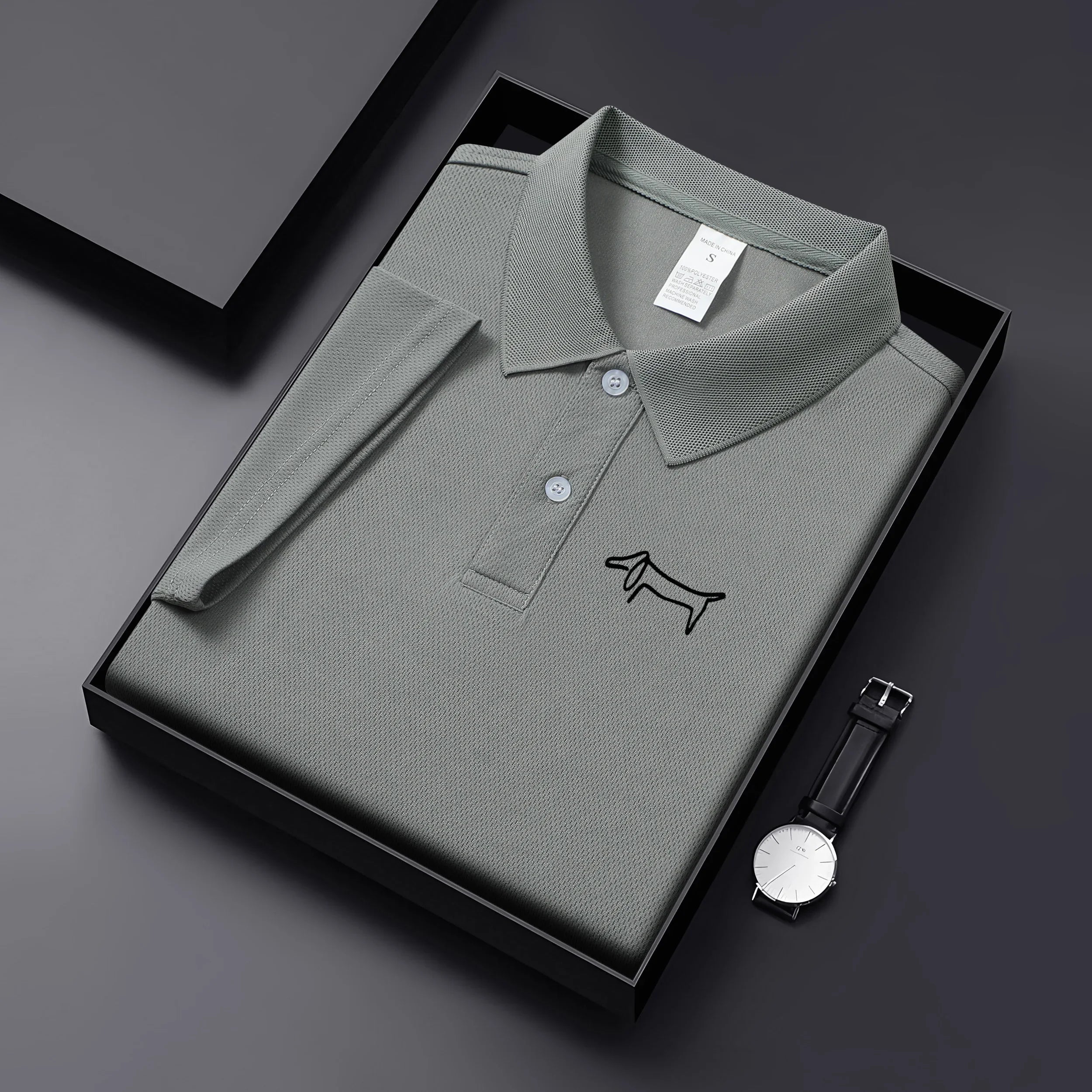 Golf Men's Polo Shirt Casual Solid Color Short Sleeved T-Shirt Men's and Women's High-Quality Summer Dress