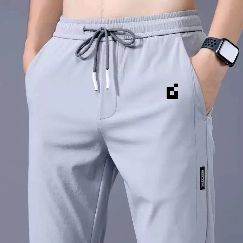 Men‘s Fitness Joggers Summer Breathable Quick Dry Stretch Slim Fit Straight Leg Pants Gym Workout Trousers 5XL
