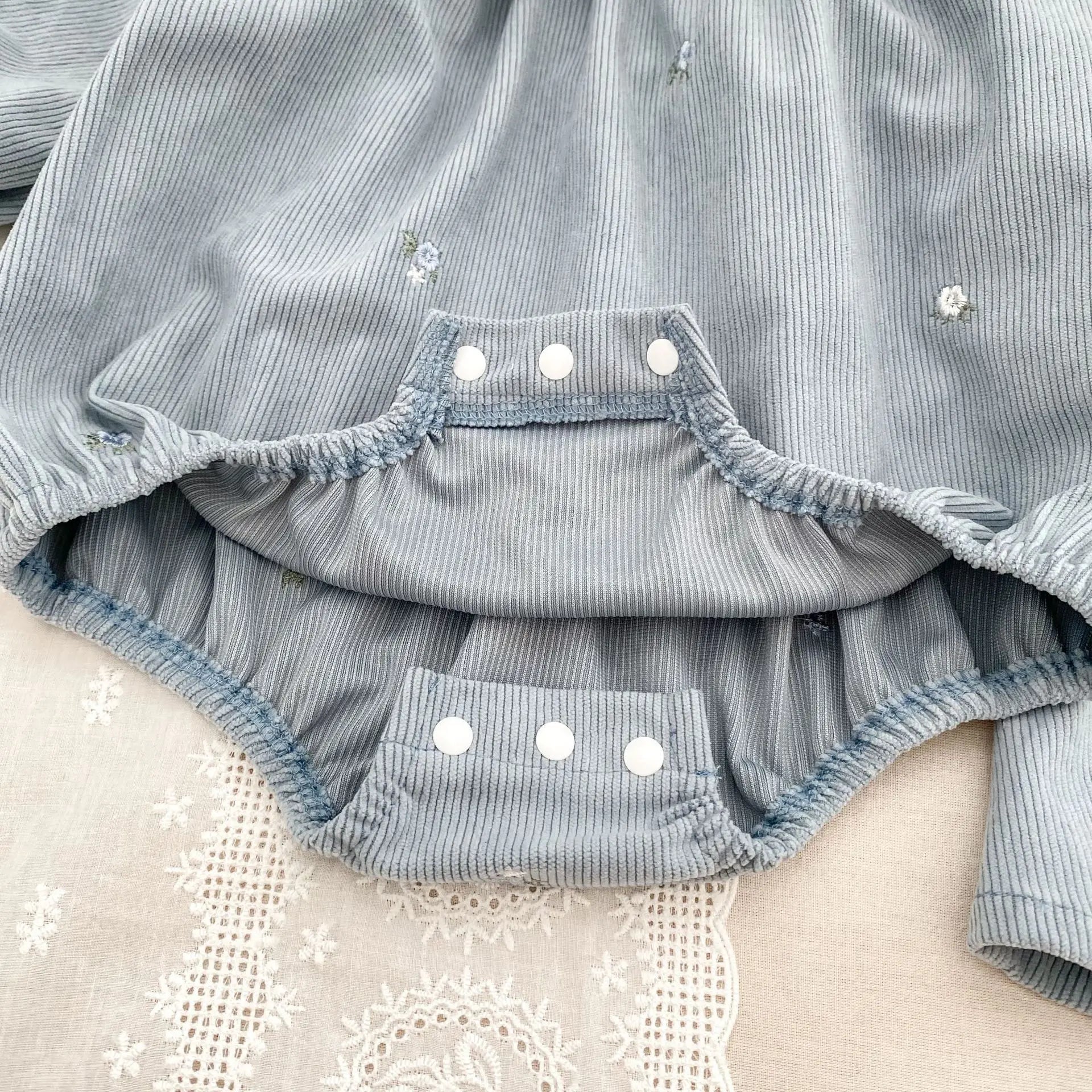 Floral Ruffle Baby Girl Romper