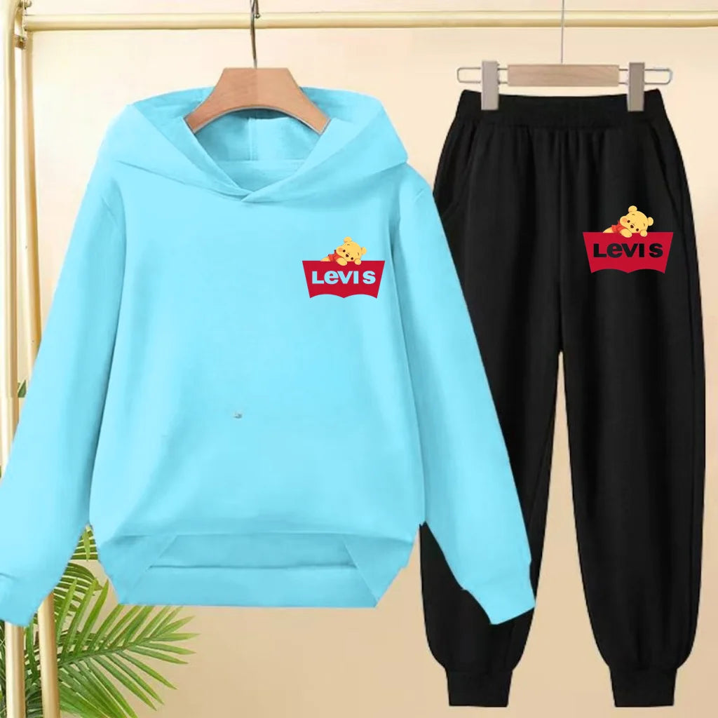 Kids Hooded Sportswear Set
