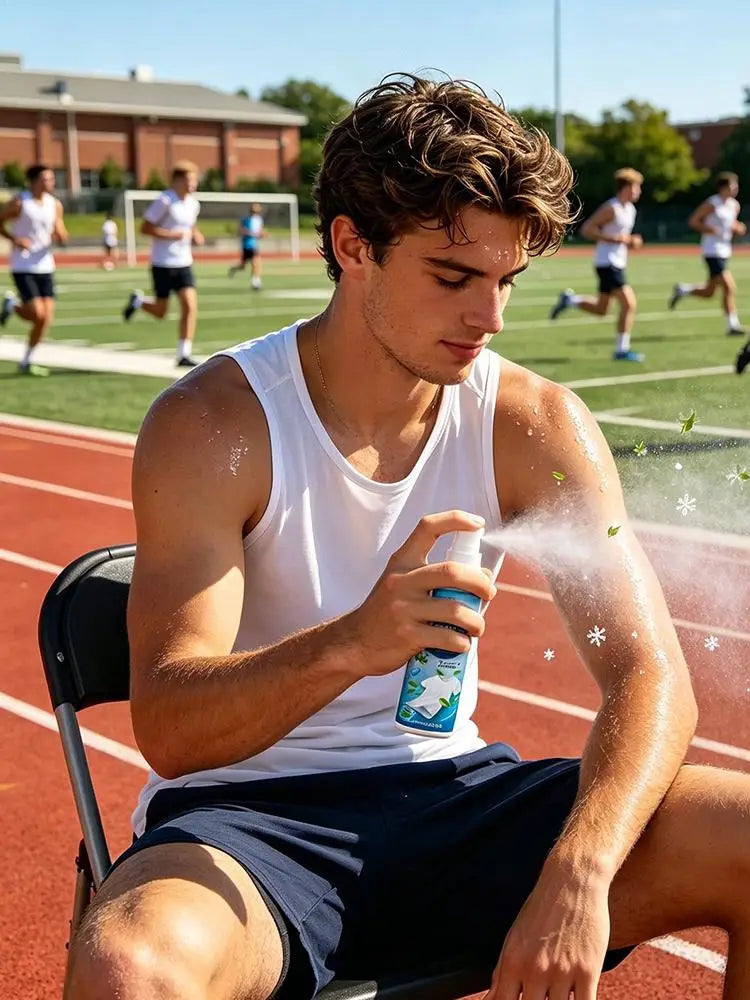 Effective Portable Cooling Spray 100ml Long Lasting Hydrating Body Mist for Summer Outdoor Sports Gym Travel Soothing Skin Face