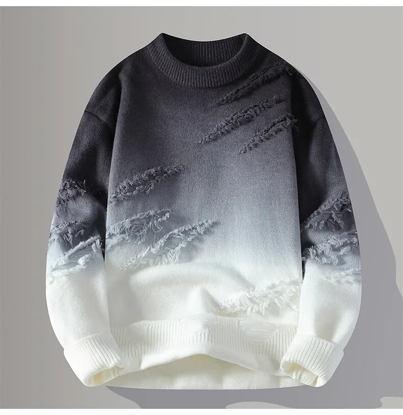 Winter Knit Crew Pullover Sweater
