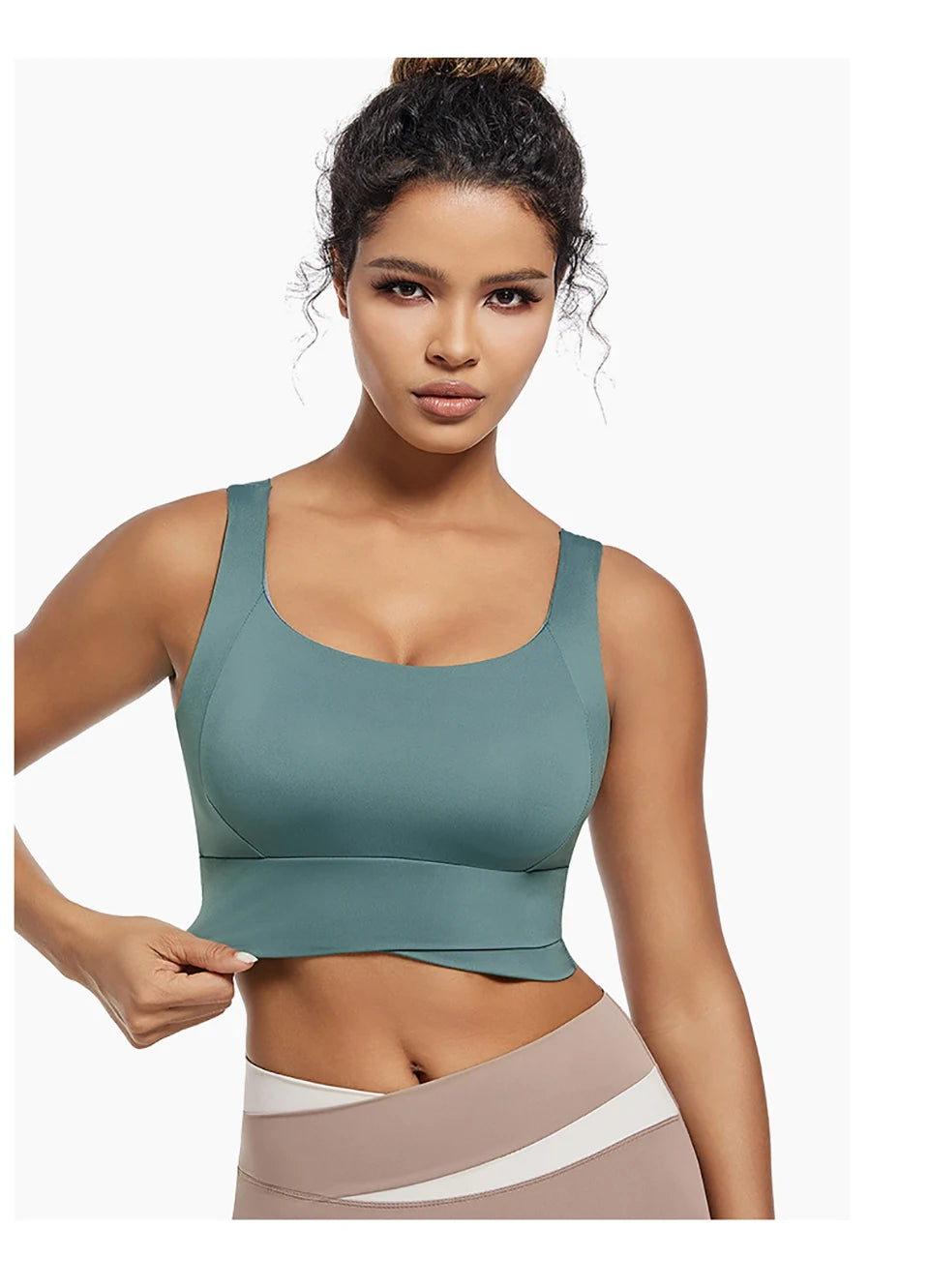 High Impact Sports Bras for Women High Support Padded Sports Bra Workout Fitness Crop Top for Women Racerback Bra for Yoga