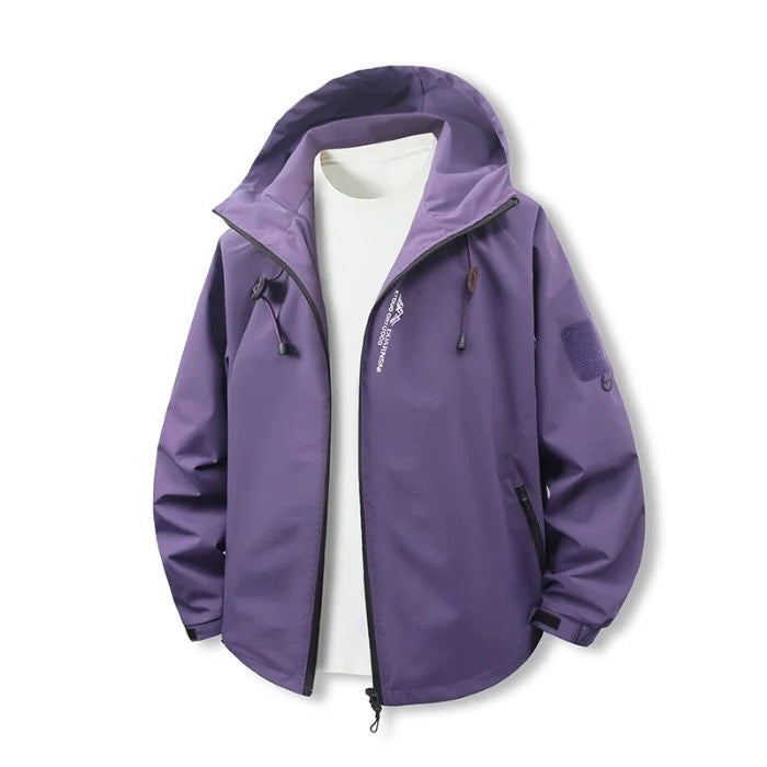 Modern Hooded Zipper Trench Coat