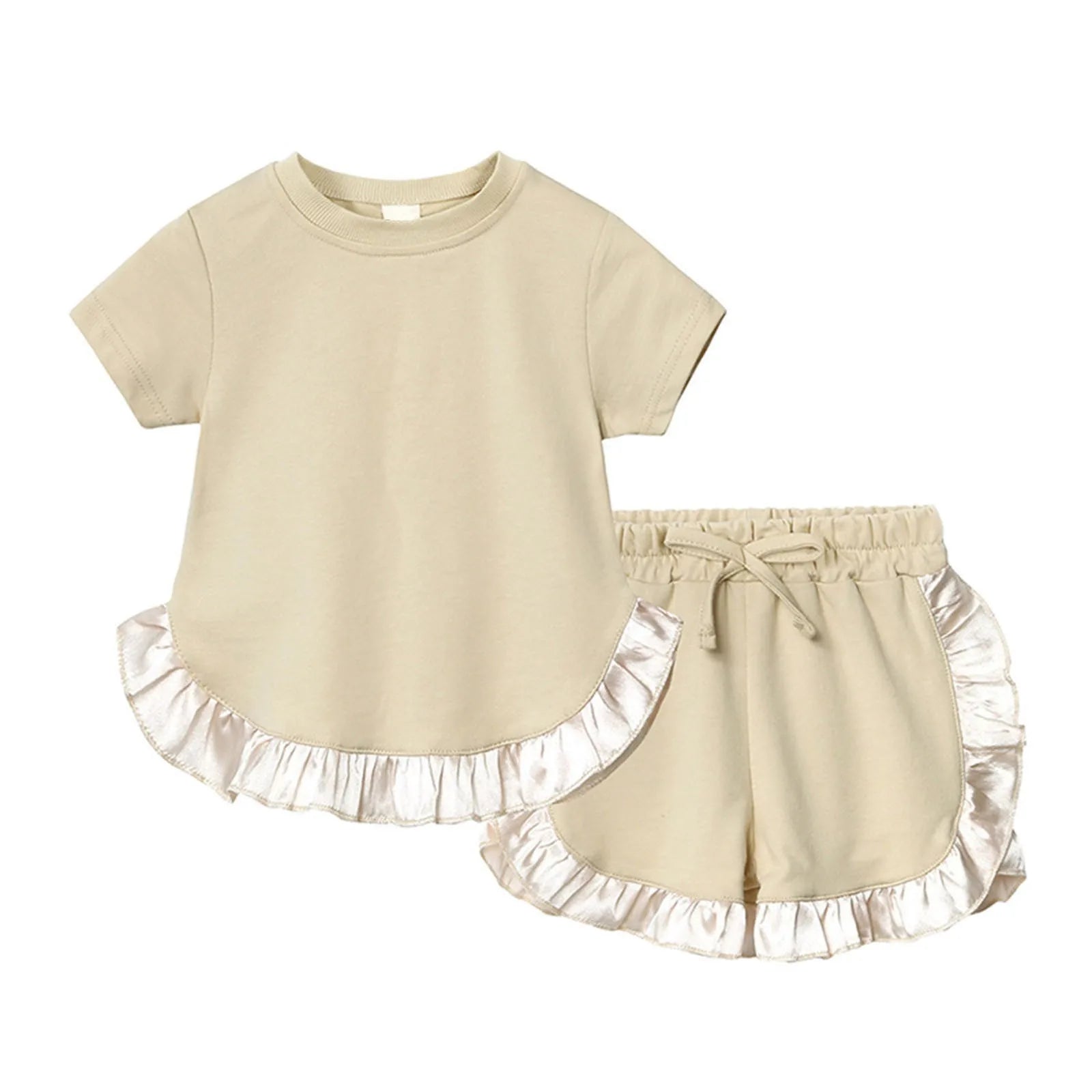 Girls Summer Top and Shorts Set