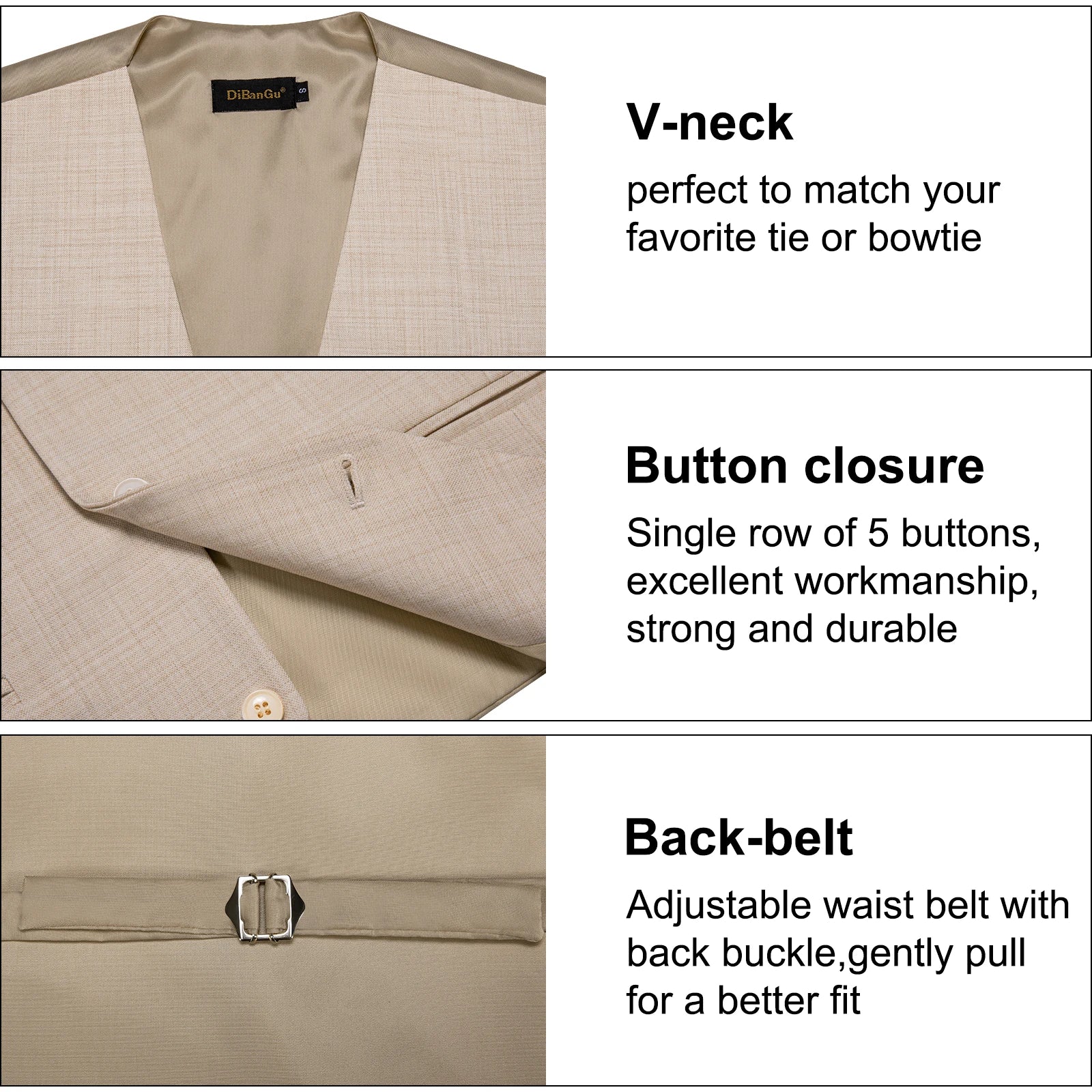 Luxury Formal Wedding Vest Set