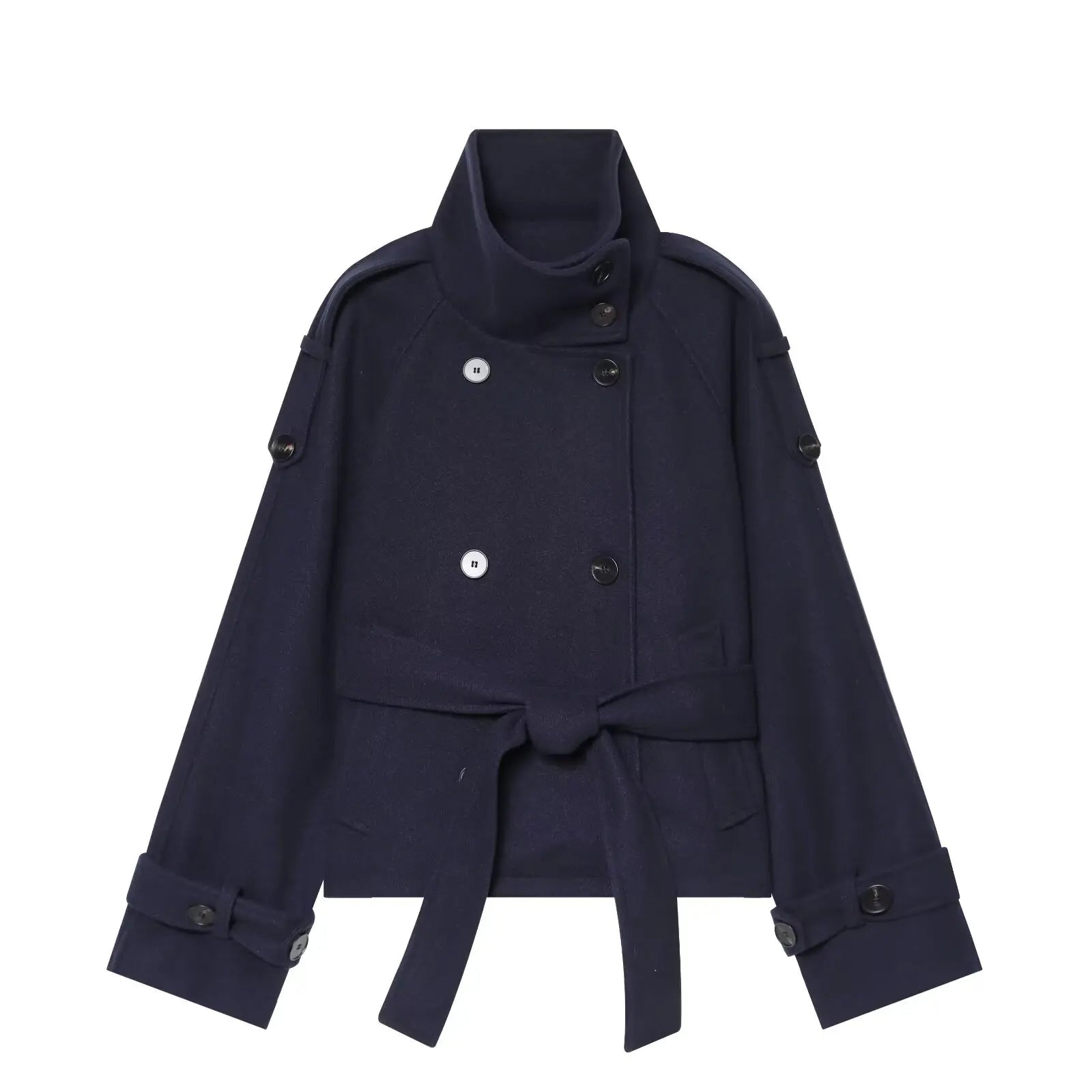 New Women's Jackets & Coats Autumn 2026 Fashion Loose Belt Elegant Turtleneck Warm Winter Jackets Women's Chic Youth Street Coat