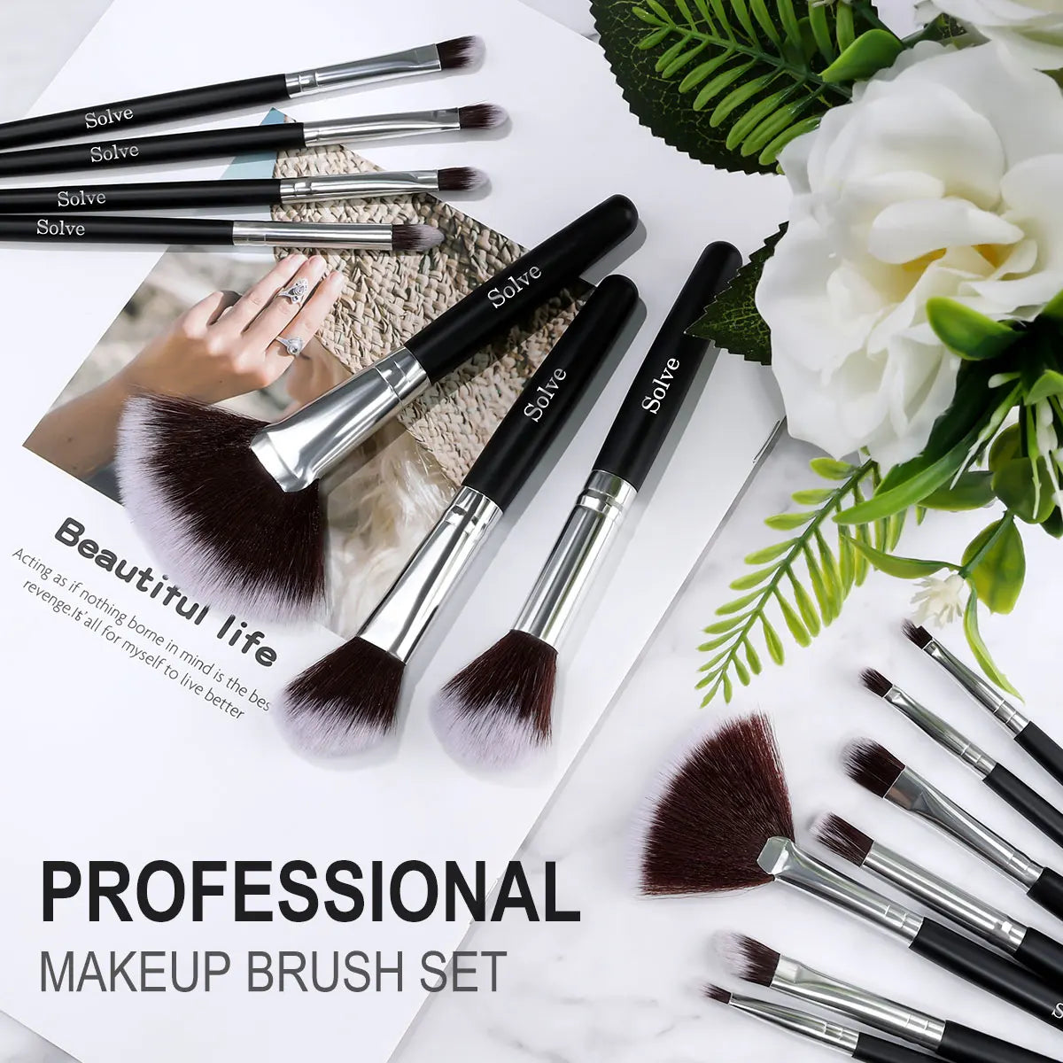 Premium Black 32 Brush Set
