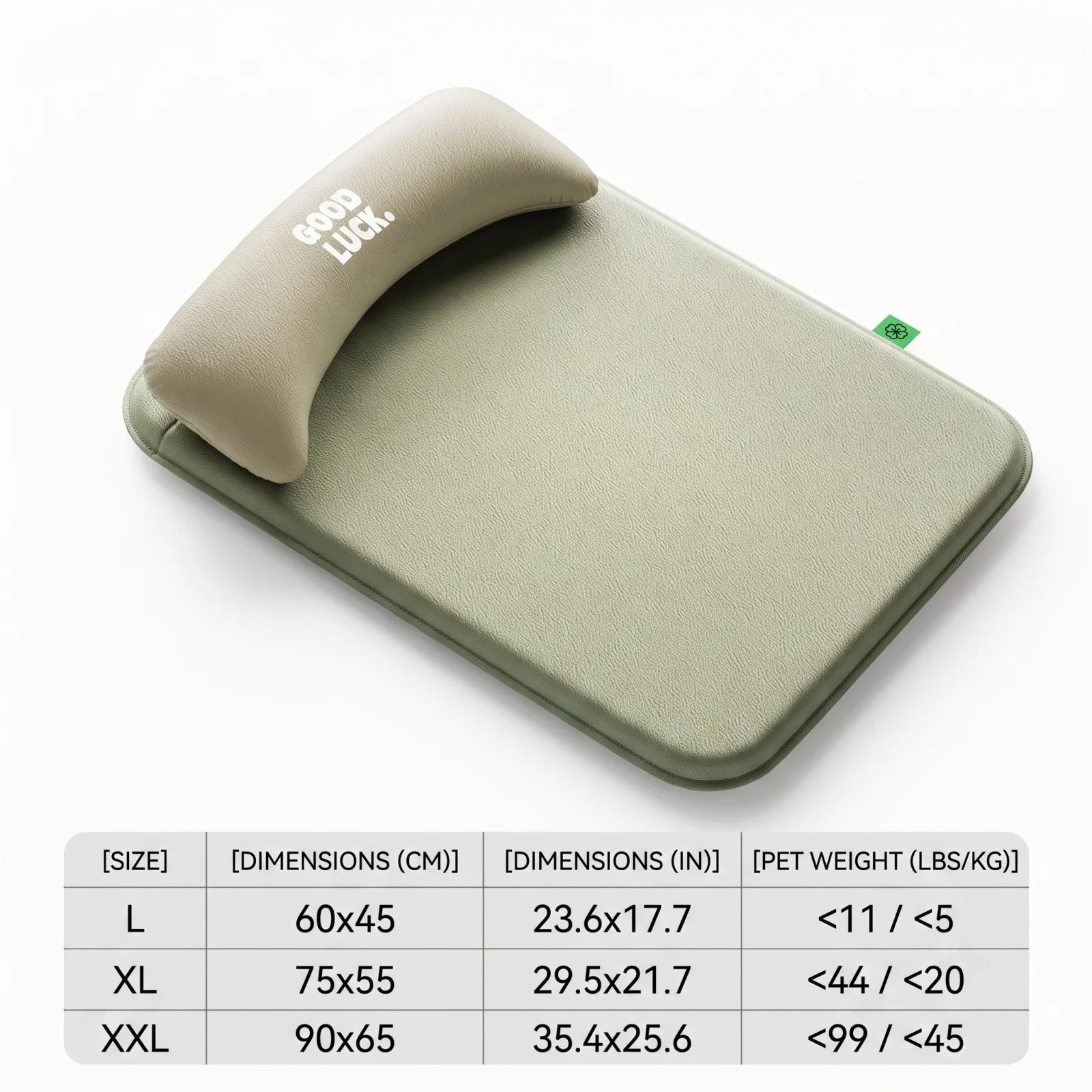 New Pet Bed with Pillow Removable and Washable Pet Mats All-Season Soft Cushion for Dogs and Cats Pet Supplies