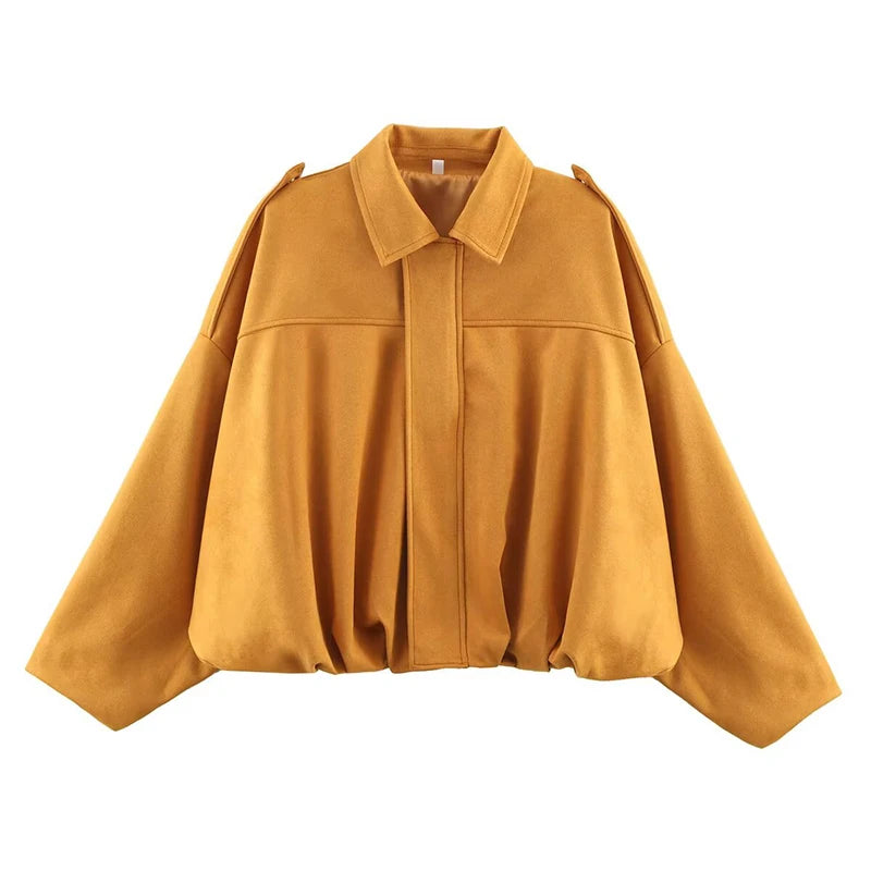 Vintage Loose Bomber Jacket