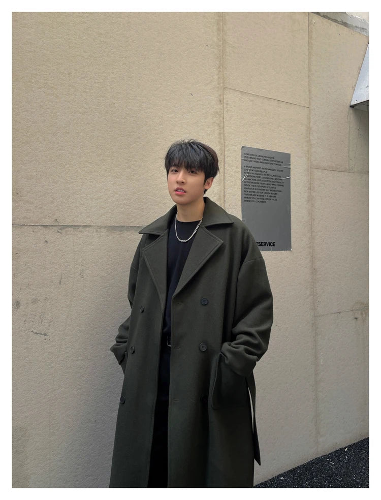 Winter Woolen Long Trench Coat