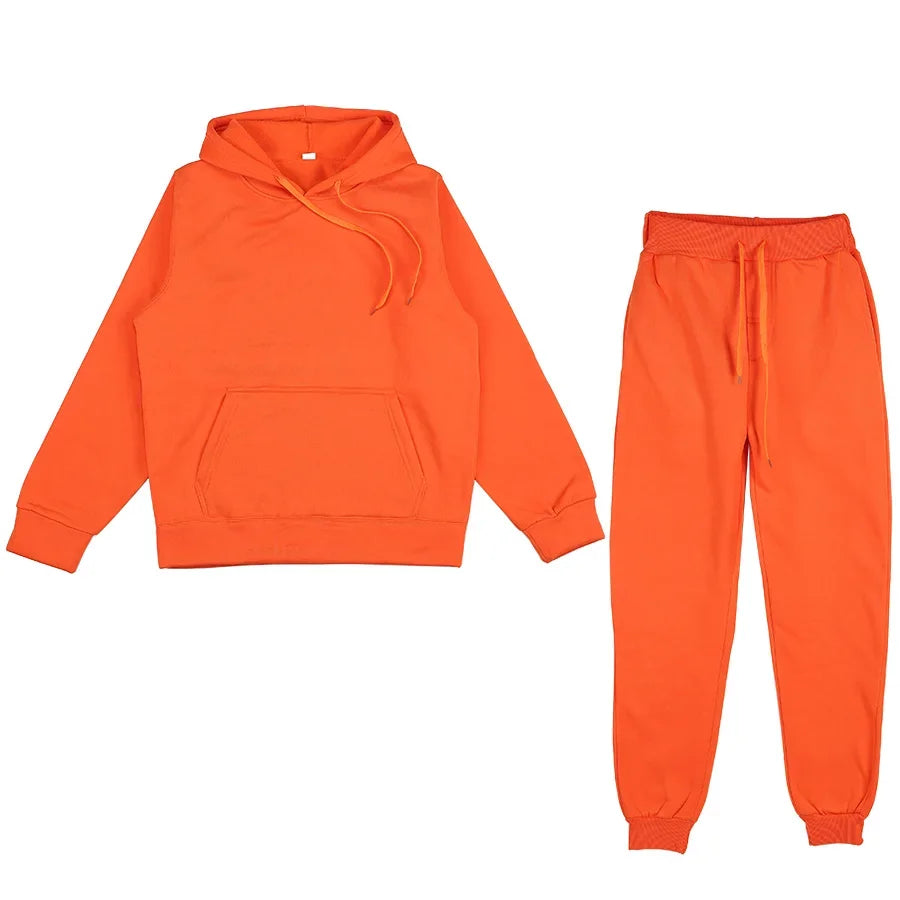 Men's Sports Suits Fashion Tracksuit Women Hoodies + Pants Two Pieces Sets Running Casual Sweatshirts Sweatpants Men's Clothing